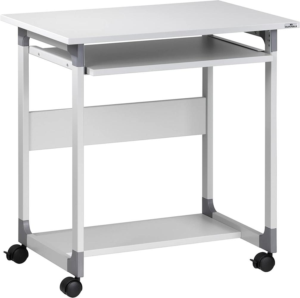 Durable PC Arbeitsstation System Computer Trolley 75FH grau Bild 1