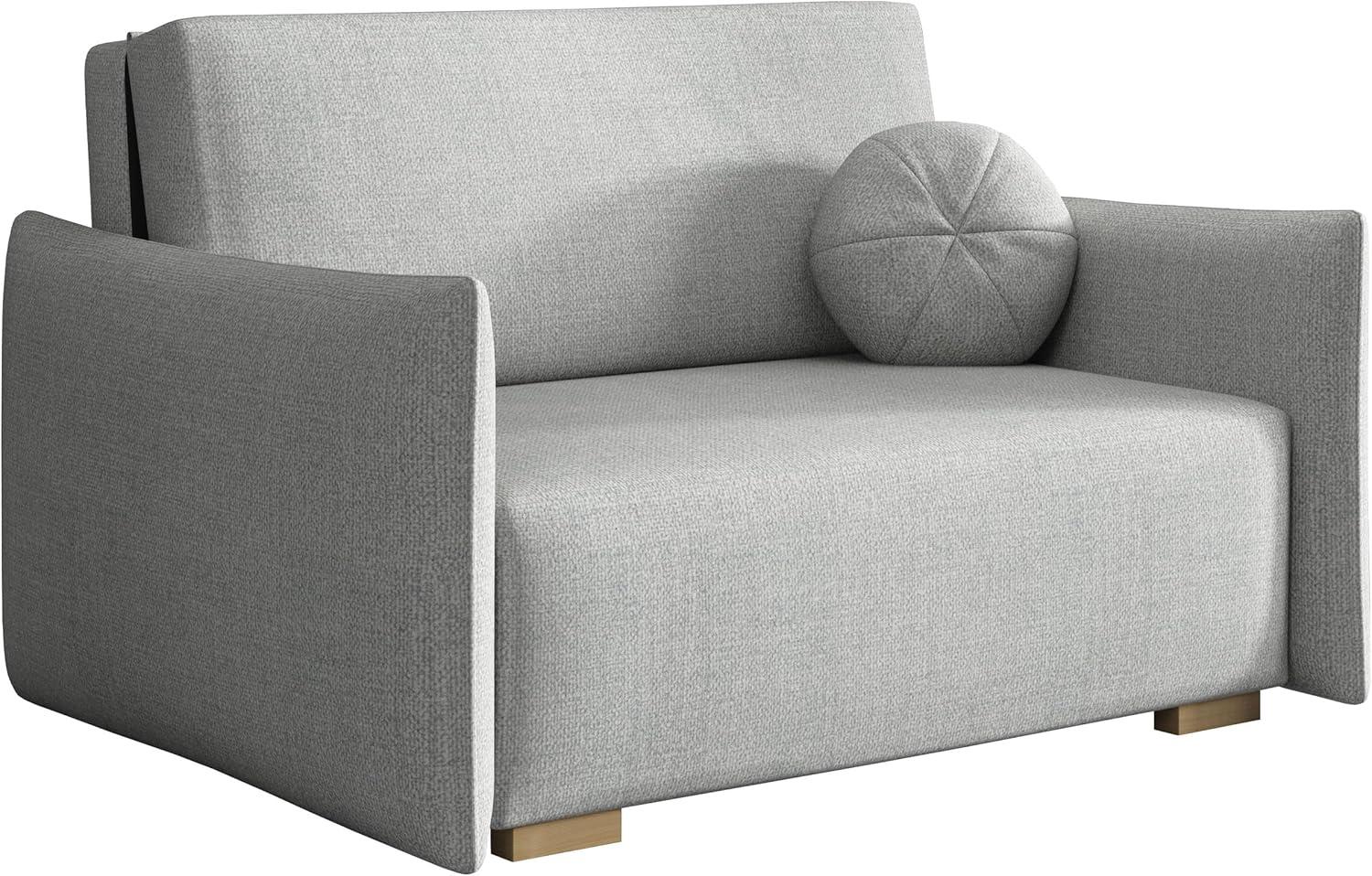 Sofa Viva Glov II mit Schlaffunktion, 2 Sitzer Schlafsofa mit Bettkasten (Farbe: Soul 16) Bild 1