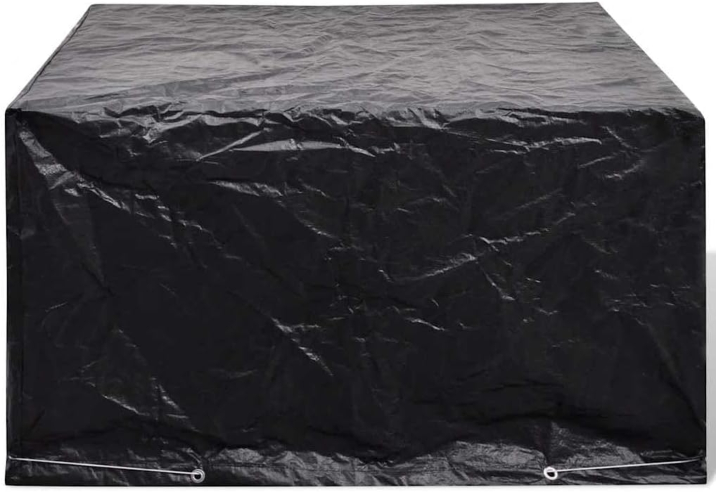 vidaXL Gartenmöbel-Abdeckung mit 8 Ösen, Polyethylen schwarz, 172 x 113 x 73 cm Bild 1