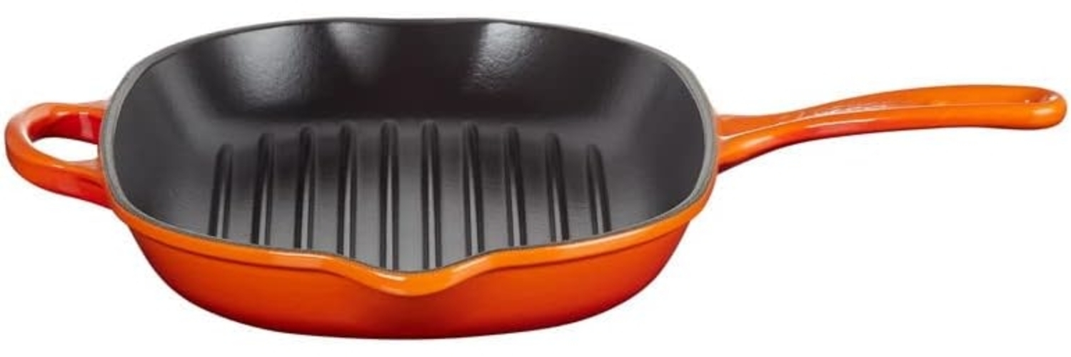 Le Creuset Grillpfanne oval Signature 32 cm Ofenrot - Orange - 29 bis 32 cm Bild 1