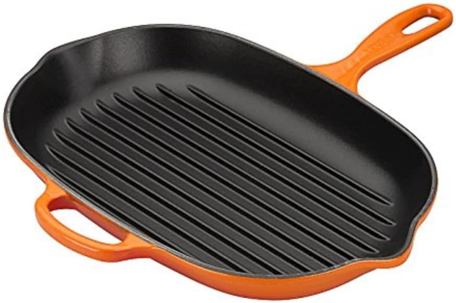 Le Creuset Grillpfanne Oval Signature 32 cm Ofenrot - 29 bis 32 cm - Orange Bild 1