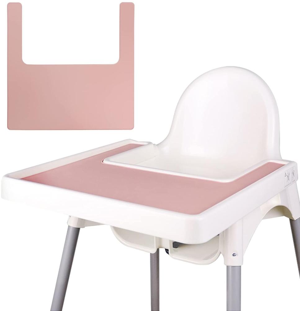 Lomgwumy Hochstuhl-Platzset, langlebig für IKEA Hochstuhlmatte, sauber und hygienisch, geeignet für IKEA Antilop Highchai, für Kleinkinder und Babys (Pink) Bild 1