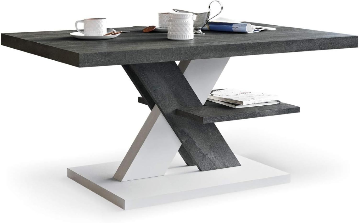 Viosimc Moderner Couchtisch für Wohnzimmer, Mitteltisch für Tee und Kaffee, Teetisch mit Ablage, Beistelltisch für Wohnzimmer, Home-Office Bild 1