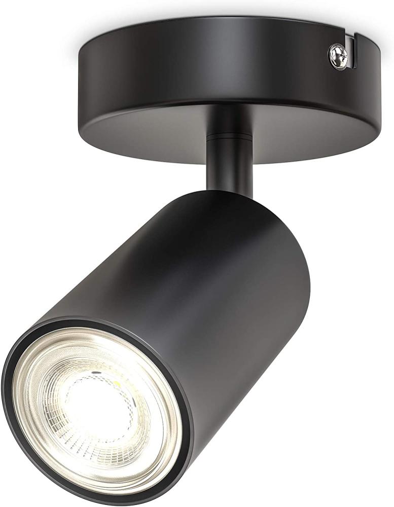 B.K.Licht LED Deckenspot LED Deckenleuchte 9x9cm Spot drehbar schwenkbar schwarz-matt - BKL1445, ohne Leuchtmittel, 1-flammig Lampe Wand Decke 230V Fassung GU10 Retro-Design Wohnzimmer Bild 1