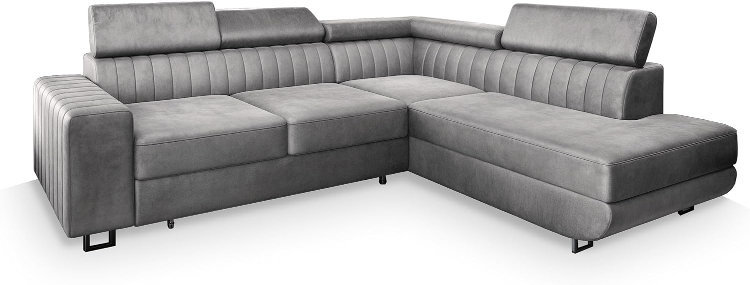 Masseno Ecksofa NOLA mit Schlaffunktion L-Form, Sofa mit Bettkasten Bild 1