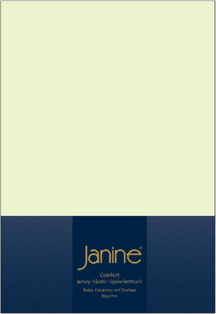 Janine Jersey Elastic Spannbetttuch | 90x190 cm - 100x220 cm | vanille Bild 1