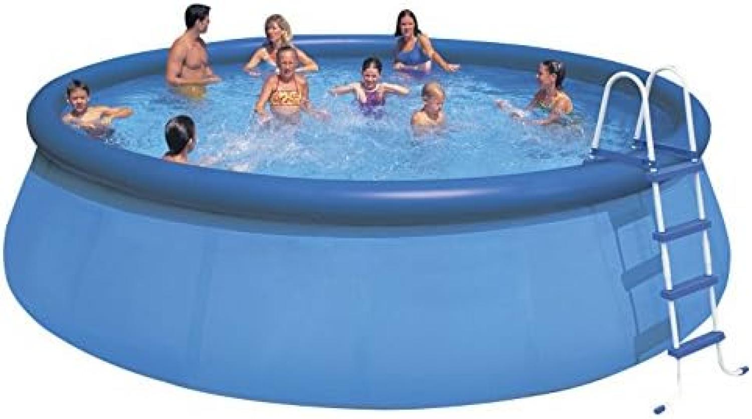 Intex Aufstellpool Easy Set Pools, blau, Ø457x122 cm Bild 1