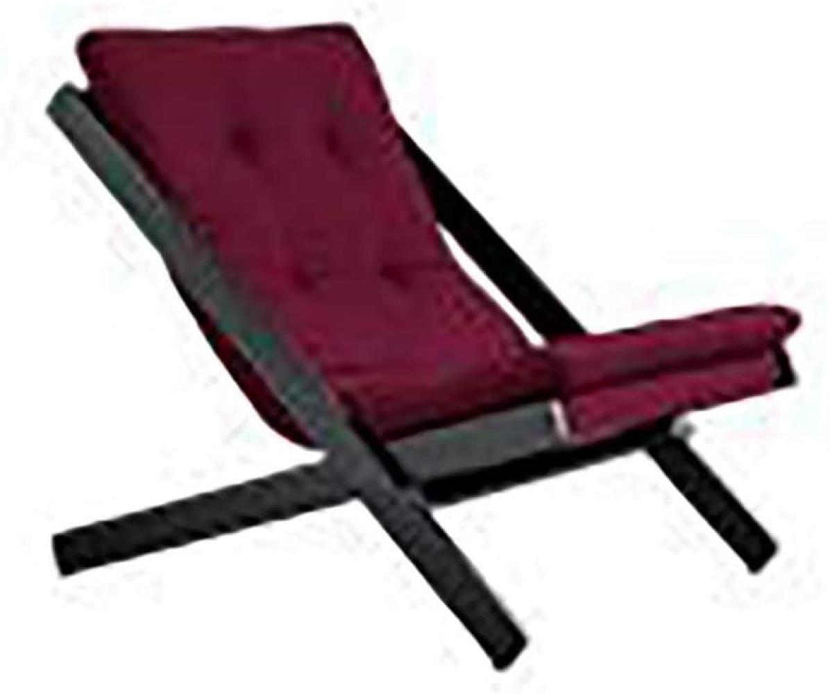 KARUP DESIGN BOOGIE Futon Liegestuhl Gestell Schwarz / Bordeaux Bild 1