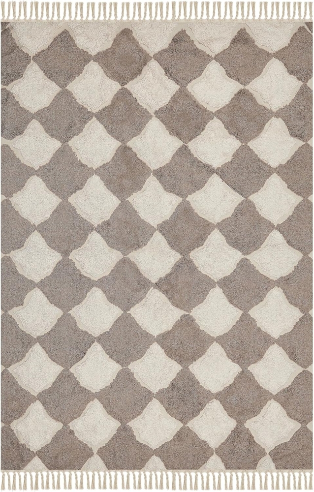 Teppich Baumwolle braun beige 160 x 230 cm SINOP Bild 1