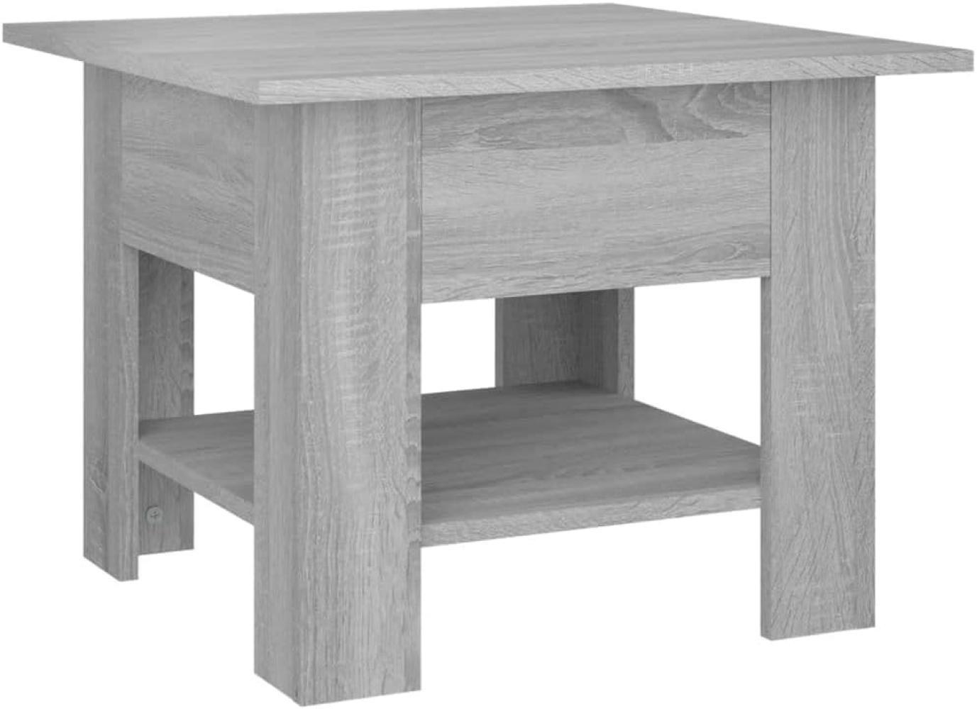 vidaXL Couchtisch Grau Sonoma 55x55x42 cm Holzwerkstoff 813078 Bild 1