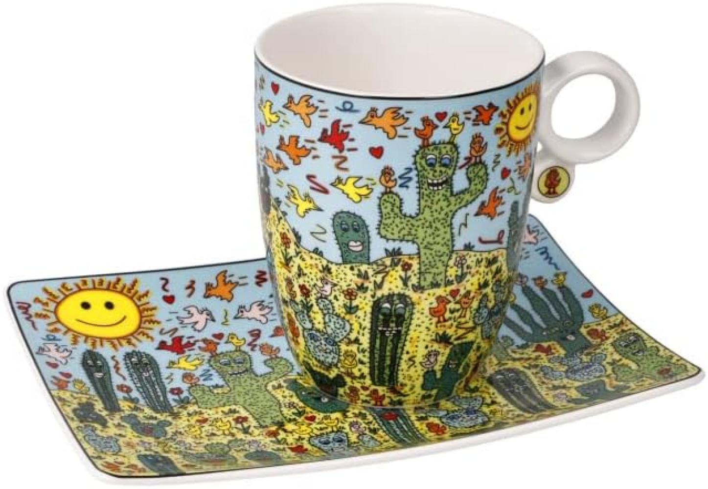 Goebel Künstlertasse James Rizzi - Desert Life, Fine Bone China, Bunt, 0. 4 L, 26102781 Bild 1