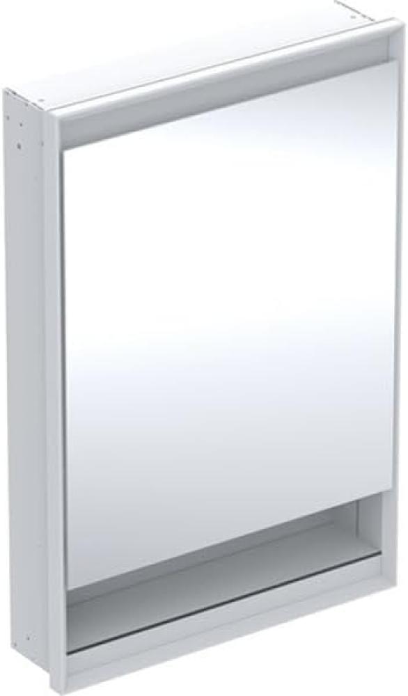 Geberit ONE Spiegelschrank mit ComfortLight, 1 Tür, mit Nische, Unterputz, weiss/Aluminium, 60x90 cm, 505.82, Ausführung: Anschlag links - 505.820.00.2 Bild 1