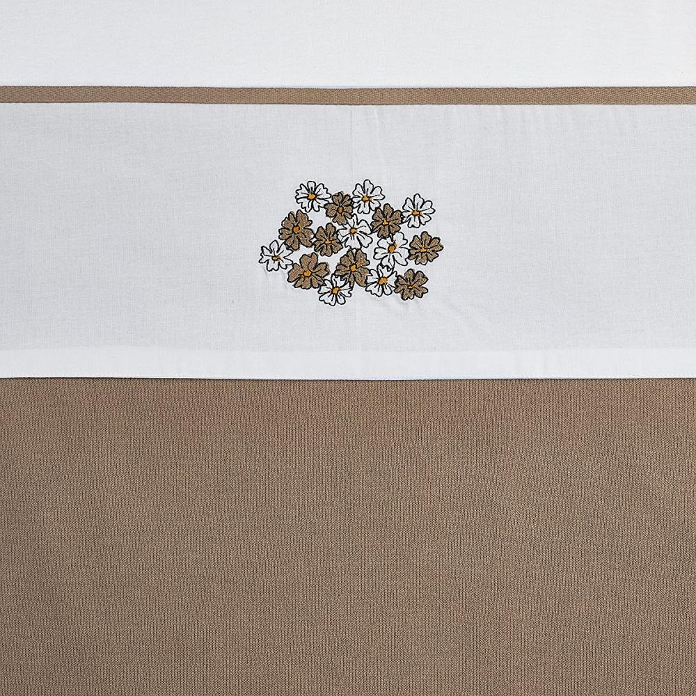 Meyco Vintage Flower Bettlaken Taupe 100x150 cm Taupe Bild 1