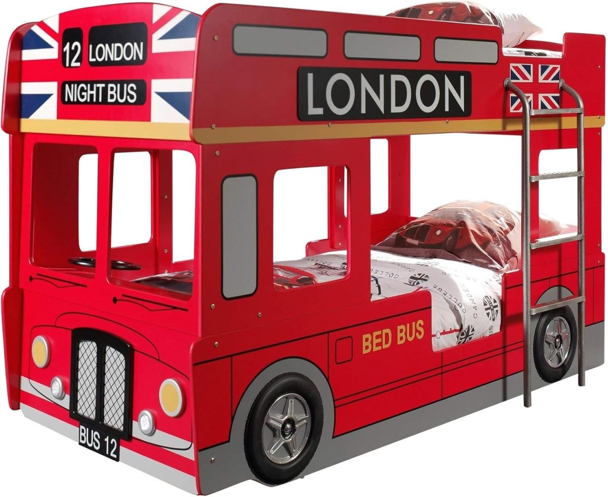 Vipack 'London Bus' Spielbett 90x200 Bild 1