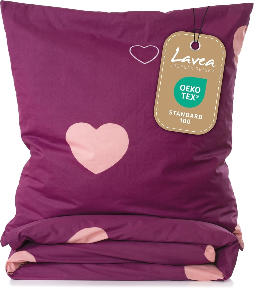Lavea Kinderbettwäsche Lavea Kinder Bettwäsche Set - Emilia 100 x 135cm + 40 x 60cm Bild 1