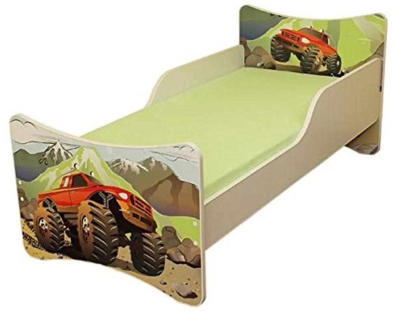 Best for Kids 'Auto' Kinderbett mit Schaummatratze 90x200 grün Bild 1