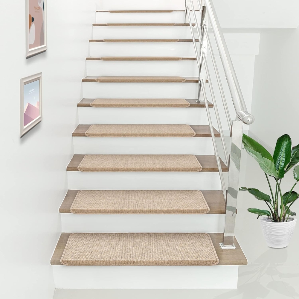 Stufenmatten Rechteckig 15-er Set Beige [en. casa] Bild 1