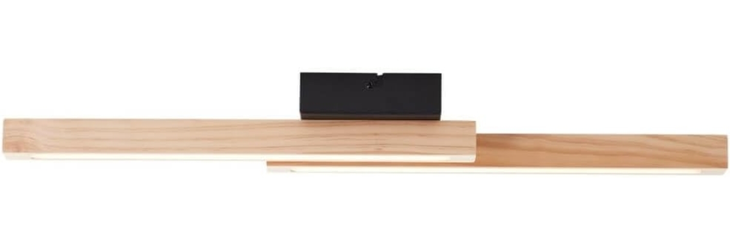 Brilliant AG Leuchten G99071-76 LED Deckenleuchte Arion Schwarz Holz 3000K Bild 1