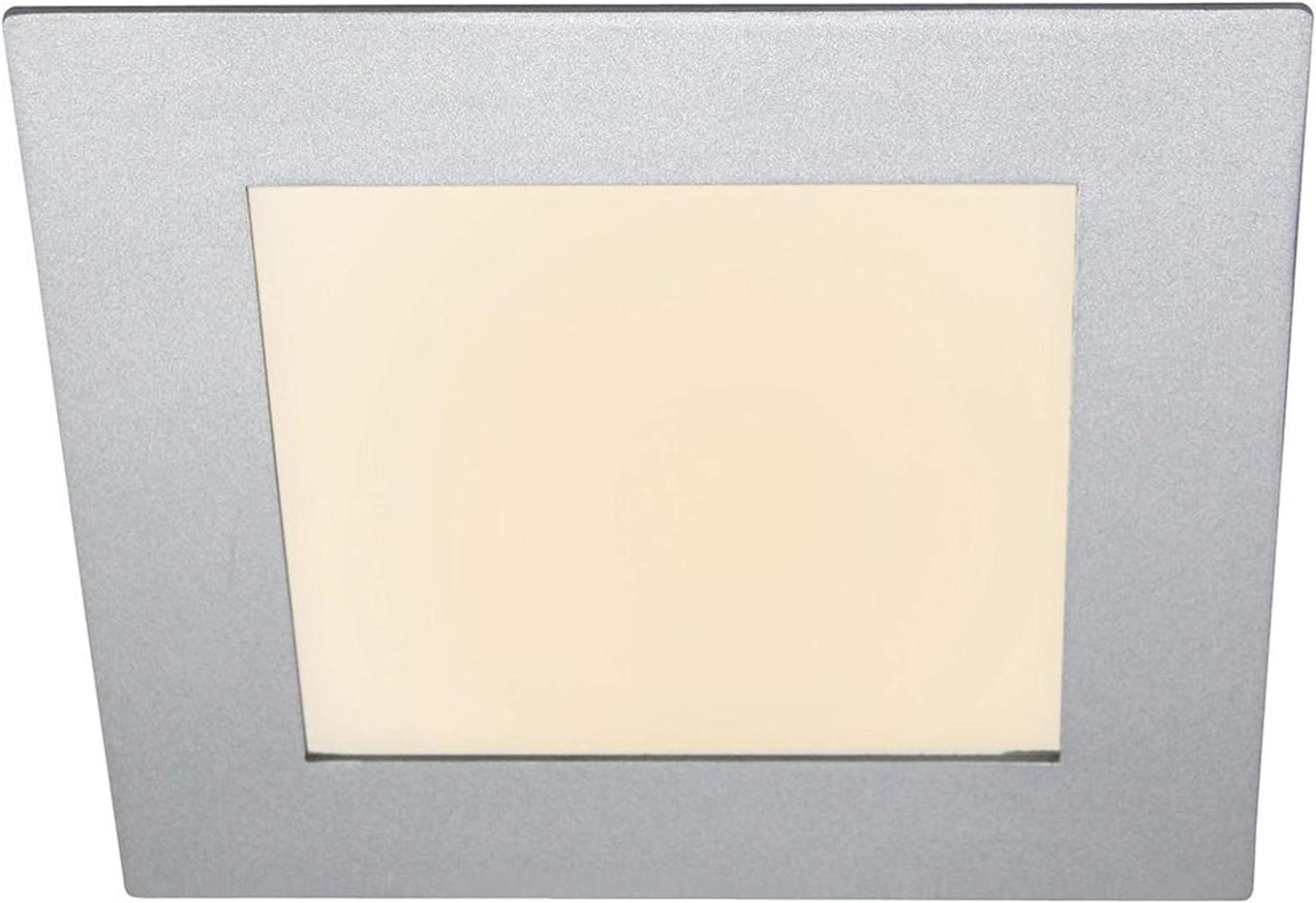 Heitronic Nr. 23301-HE LED Panel Toulouse 184mm Eckig silber 3000K IP44 Bild 1