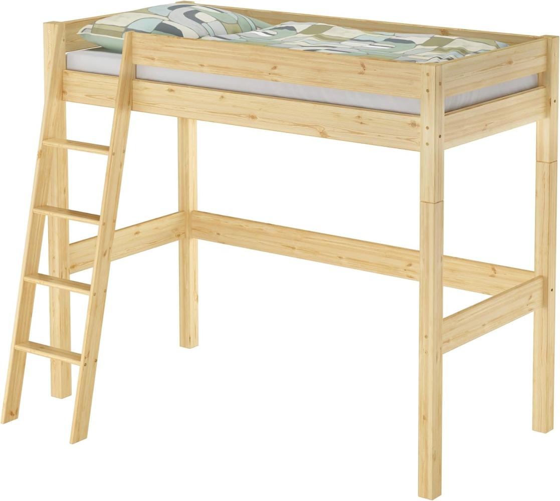 Hochbett für Kinder 90x200 Kinderbett Stockbett Kiefer massiv V-60. 20-09-20Z ohne Zubehör Bild 1