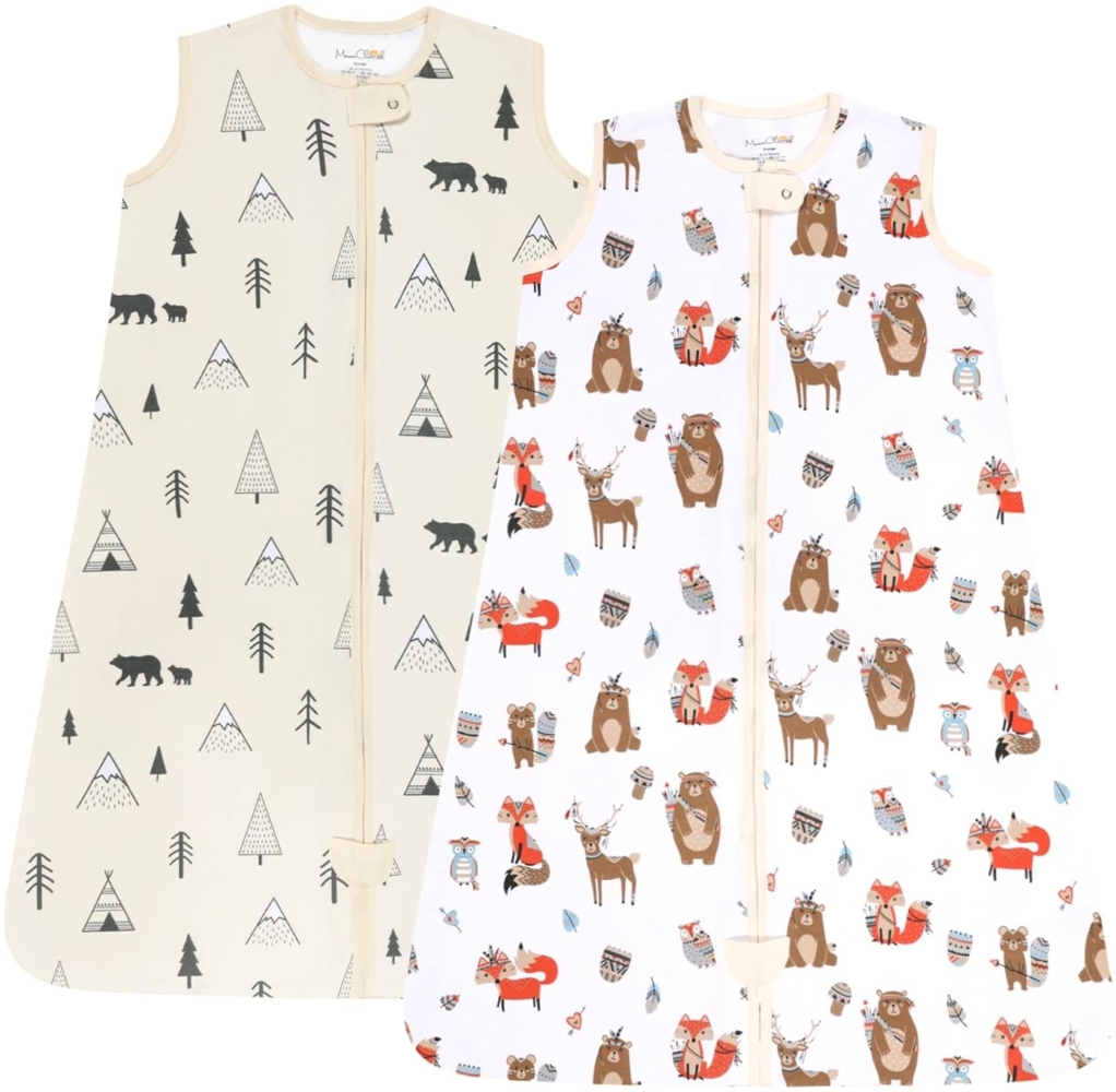 Mama Cheetah Baby Schlafsack, 0.5 TOG 100% Bio-Baumwolle, Ideal für den Sommer, Sommerschlafsack für Jungen und Mädchen, M (6-12 Monat) Bild 1