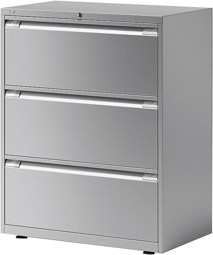 Hängeregistraturschrank Essentials, 3 Hängeregistratur à H 304 mm, Farbe silber Bild 1