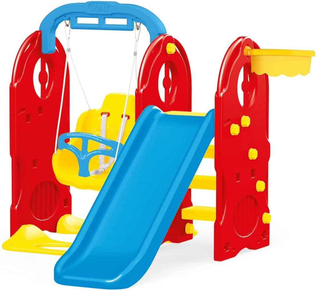 Spielplatz Spiellandschaft mit Rutsche, Schaukel, Basketball Korb Bild 1