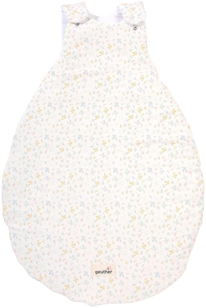 Geuther 4124 Babyschlafsack 62-68 Ganzjahresschlafsack aus 100% Bio-Baumwolle weicher Kinderschlafsack größenverstellbare & Pflegeleichte Baby Erstausstattung Soft Swirl Bild 1