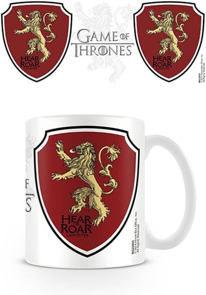 empireposter Game of Thrones Lannister Wappen Keramik Tasse Größe Ø8,5 H9,5cm Bild 1