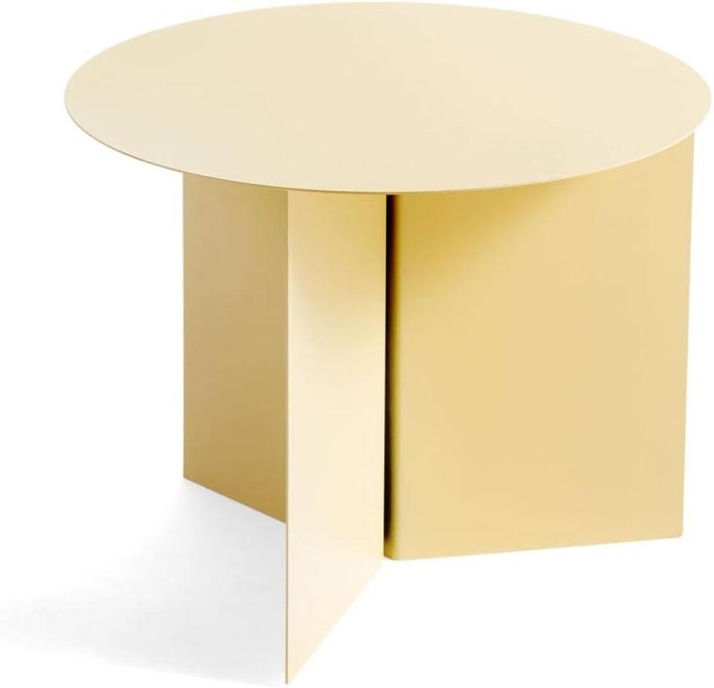 Hay Slit Table Round Beistelltisch, Stahl, Light Yellow, 35,5cm Bild 1