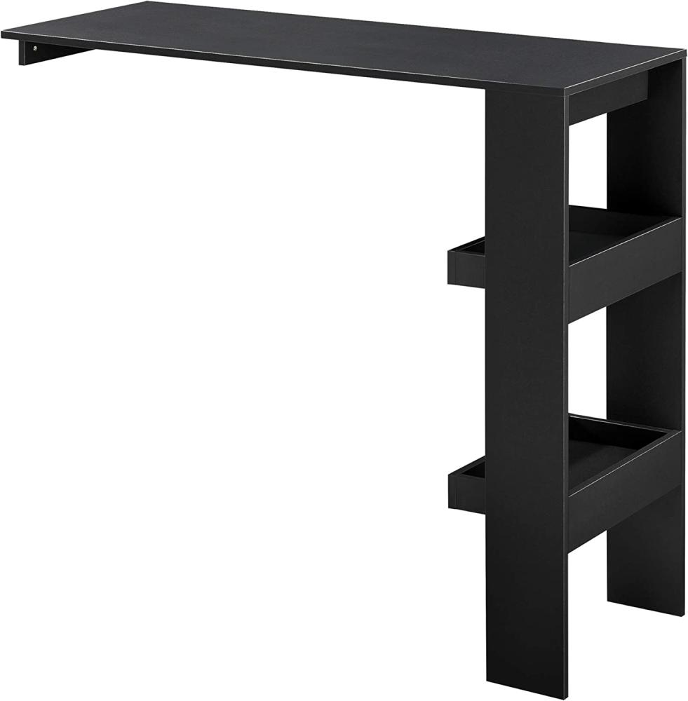 Bartisch Bromölla 120x45x106 cm Schwarz en. casa Bild 1