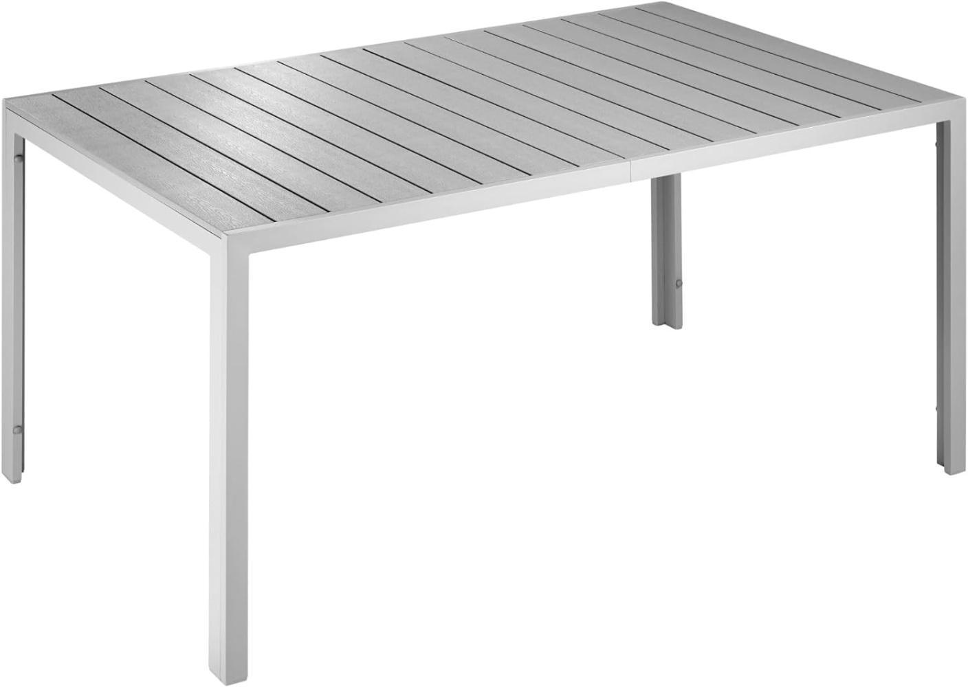 tectake Gartentisch Bianca (1-St, 1 tlg), aus Aluminium und Kunststoff Bild 1