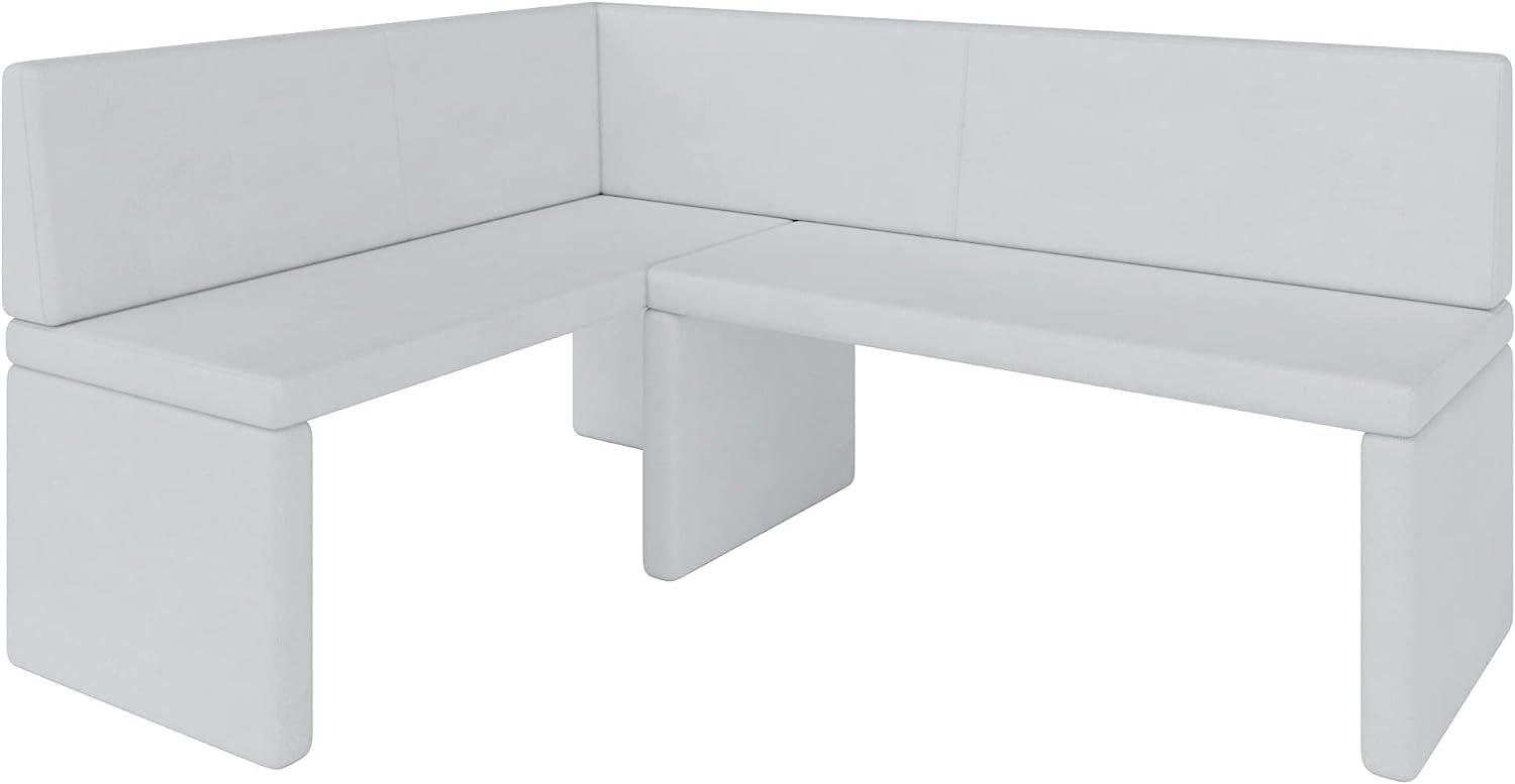 Eckbank Akiko Corner Bench - Eckbankgruppe für Ihrem Esszimmer, Küche modern, Sitzecke, Essecke. Perfekt für Küche, Büro und Rezeption. Solide und Starke Verarbeitung. (Soft 17, 142x196cm Links) Bild 1