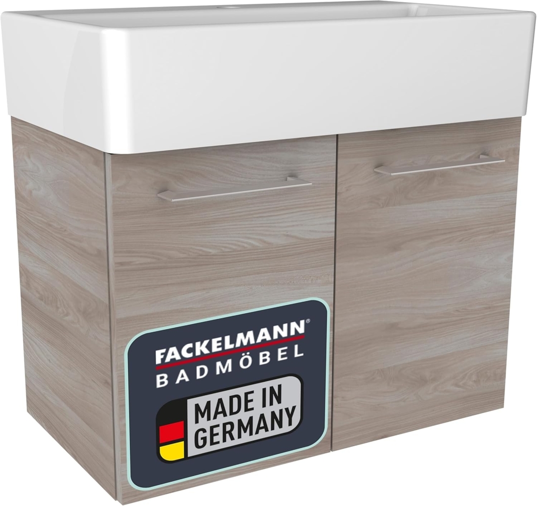 Fackelmann LIMA Waschtischunterschrank 59 cm, Braun Bild 1