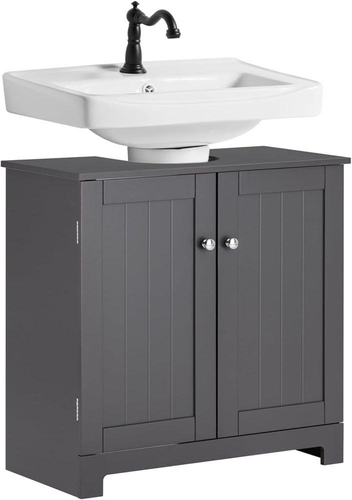 SoBuy Waschbeckenunterschrank BZR18 Badschrank Waschtisch Unterschrank Badmöbel Bild 1