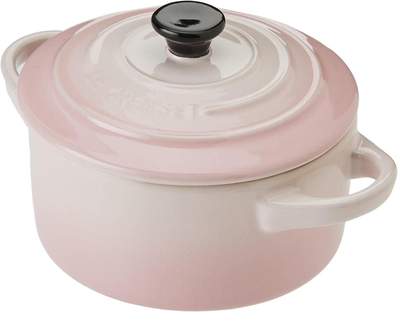 Le Creuset 'Poterie' Mini Cocotte, Steinzeug shell pink, Ø 10 cm, 0,2 l Bild 1