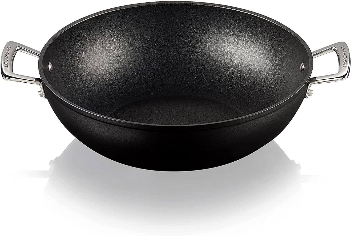 Alu Wok 32 cm Aluminium-Antihaft Le Creuset Pfanne - GasBackofen geeignet, Spülmaschinengeeignet Bild 1