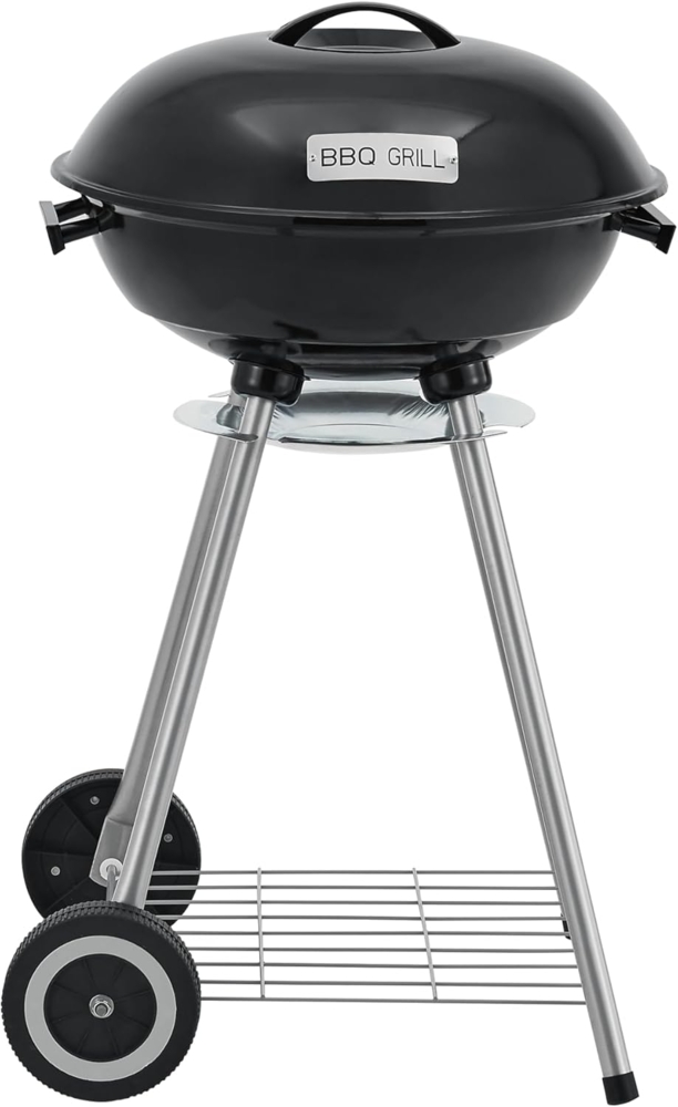 casa. pro 'Apricena' Rundgrill mit abnehmbarem Deckel, Stahl schwarz, 80 x 49 x 47 cm Bild 1