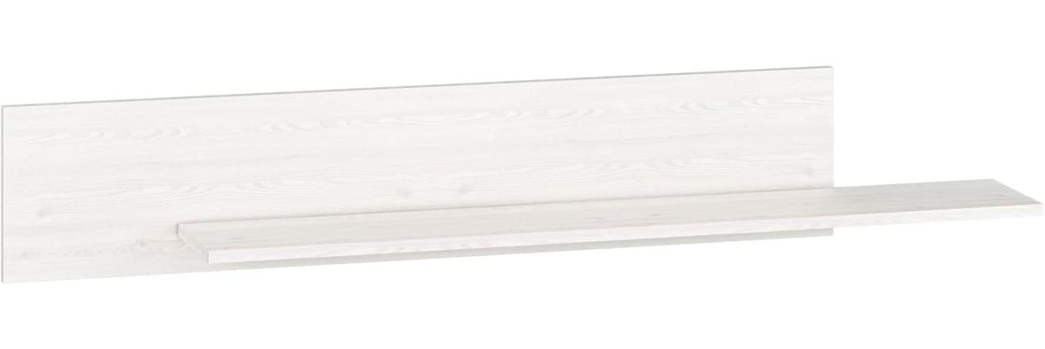 Wandregal "Blanco" Wandboard 138cm Pinie weiß grau MDF Bild 1