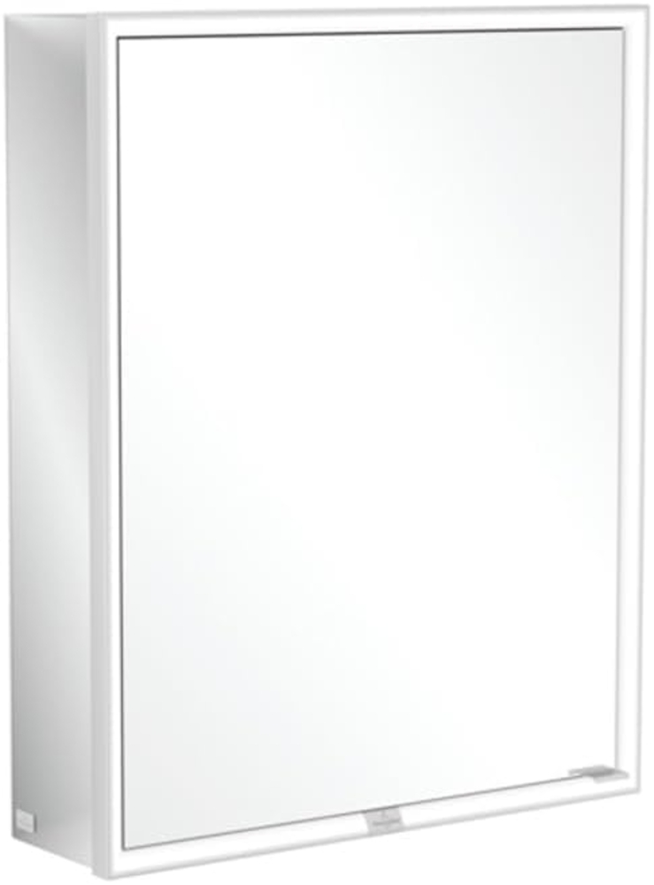 Villeroy & Boch My View Now, Spiegelschrank für Aufputz mit Beleuchtung, 600 x 750 x 168 mm, mit Ein-/Ausschalter, Smart Home fähig, 1 Tür Anschlag (Scharnier) links, A4576L - A4576L00 Bild 1