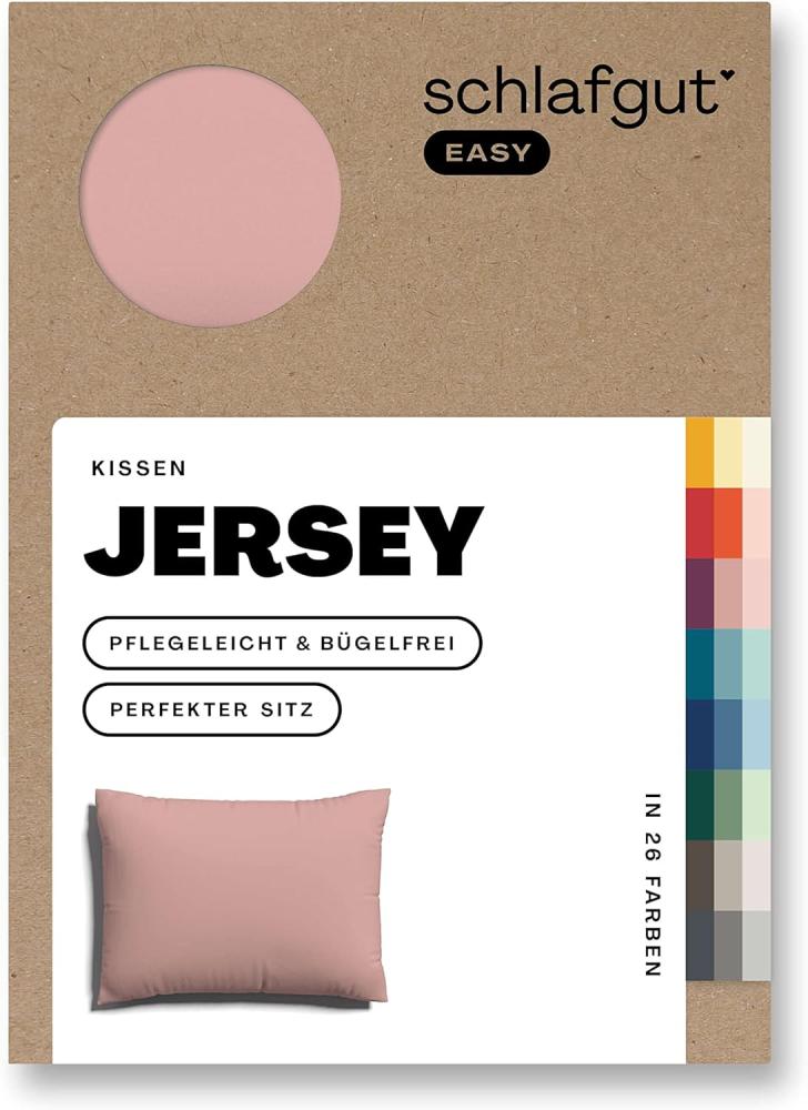 Schlafgut Kissenbezug EASY Jersey, (1 Stück), Kissenhülle mit Reißverschluss, weich und saugfähig, Kissenbezug Bild 1