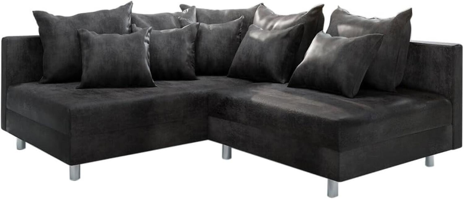 Ecksofa Clovis Anthrazit Antik Optik Ottomane Links Modulsofa Bild 1