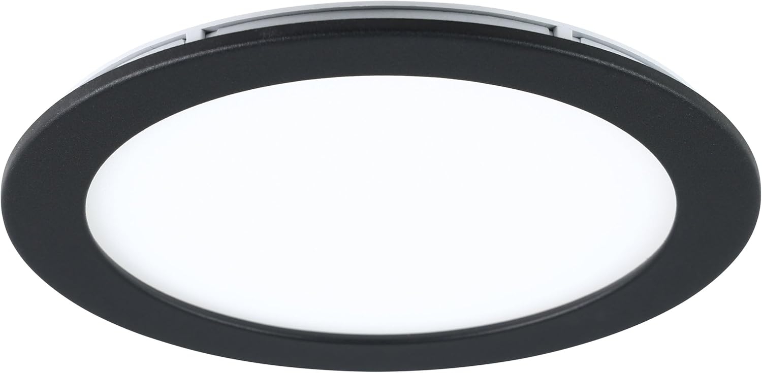 Eglo 900107 LED Einbauleuchte FUEVA-Z schwarz H:2. 6 Ø:16. 5cm rund IP20/44 dimmbar 2700-6500K mit Connect-Z Funktion Bild 1