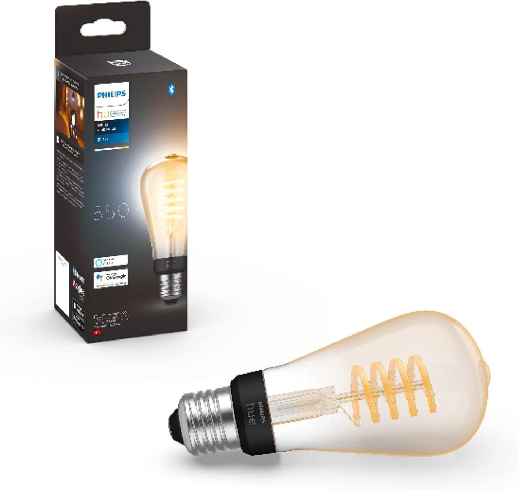 Philips Hue White E27 Filament ST64 550lm Bild 1