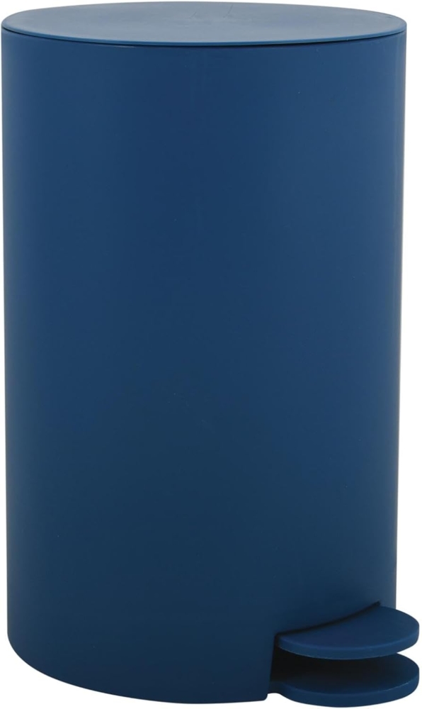 MSV Kosmetikeimer "Osaki" Mülleimer Treteimer Abfalleimer - 3 Liter – mit herausnehmbaren Inneneimer - Blau Bild 1