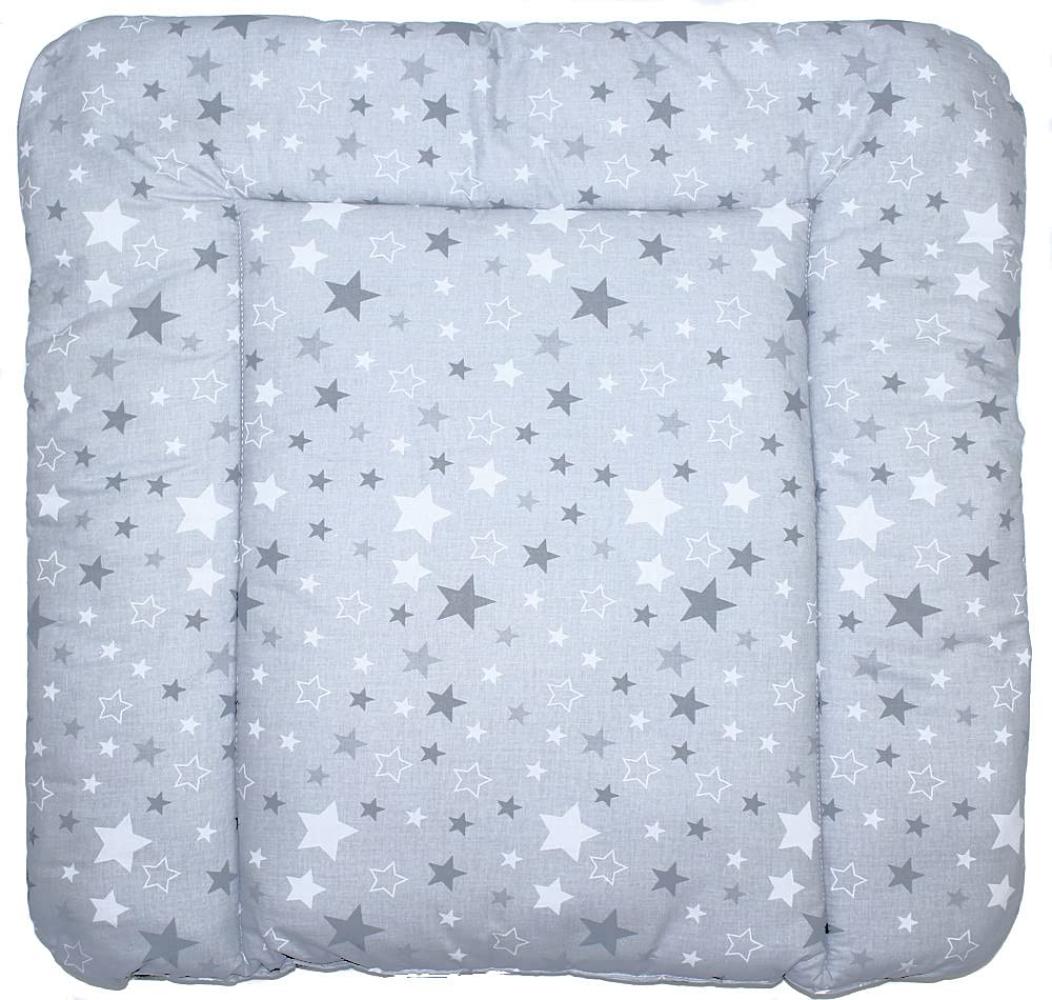 Baby Auflage Wickelauflage - Star Dunkel - 70x50 cm 70x70 cm 70x85 cm Wickeltischauflage (70x85 cm) Bild 1