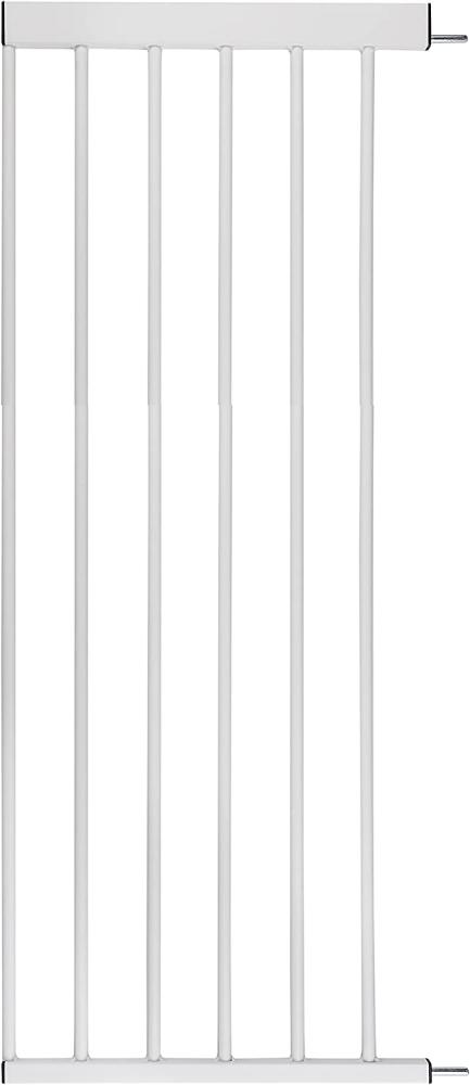 Türschutzgitter-Zubehör von BOMI | Größen: 10-70 cm | klemmbar in weiß aus Metall | Schutzgitter von BOMI Vergrößerung des Treppenschutzgitters durch Anstecken der Erweiterung | 40 cm Verbreiterung Bild 1