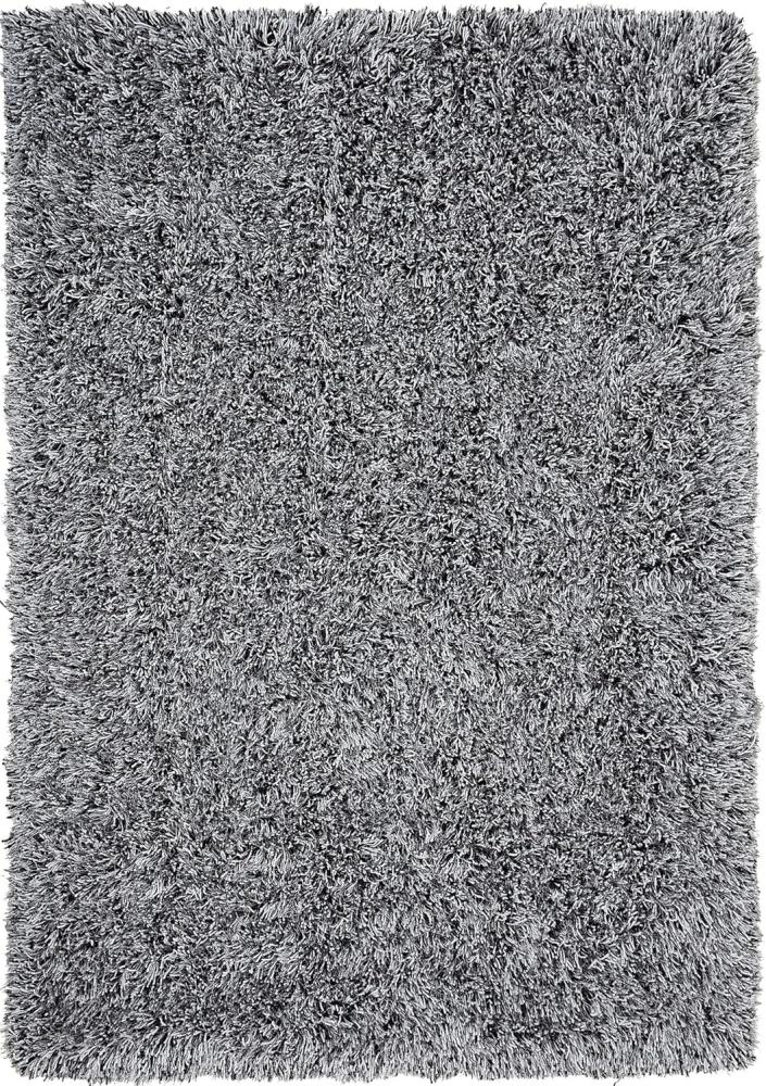 Teppich schwarz-weiß 160 x 230 cm Shaggy CIDE Bild 1