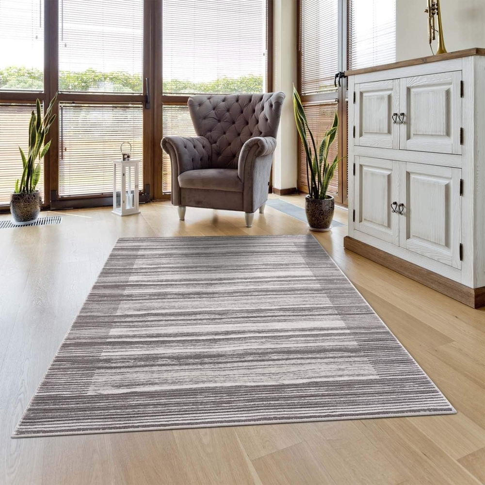 Carpet City Teppich Noa 9301, rechteckig, Höhe: 11 mm, Läufer, Kurzflor, Modern, Weicher Flor, Pflegeleicht, Wohnzimmer Bild 1
