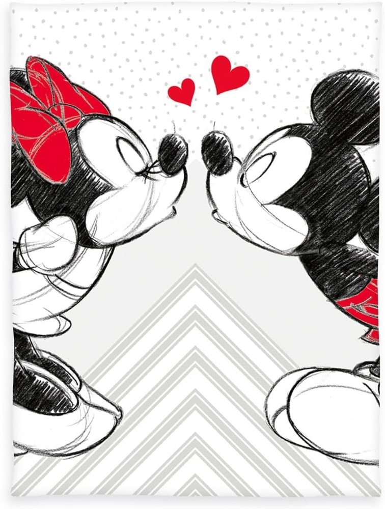 Mickey & Minnie Fleecedecke - 150x200 cm Bild 1
